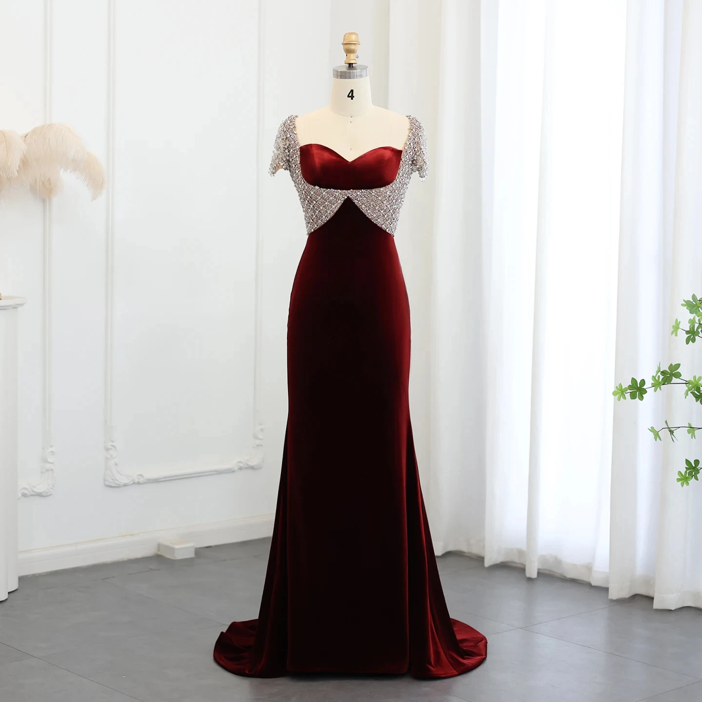 Zoe Full Length Velvet Dress