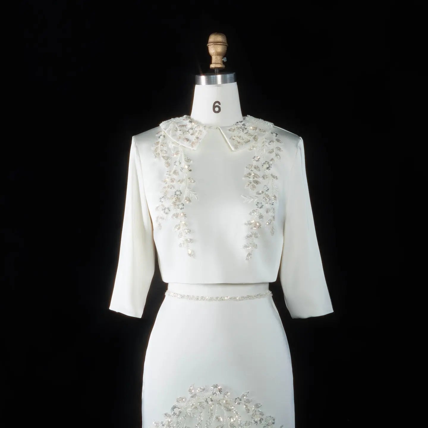 Arabic Beading Two Pieces with Sleeves Evening Dresses SS214
