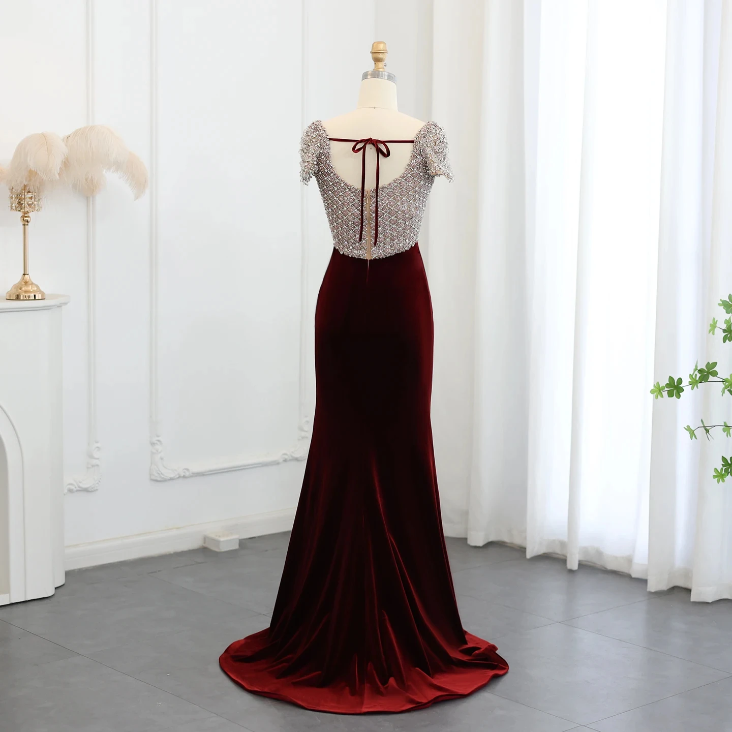 Zoe Full Length Velvet Dress