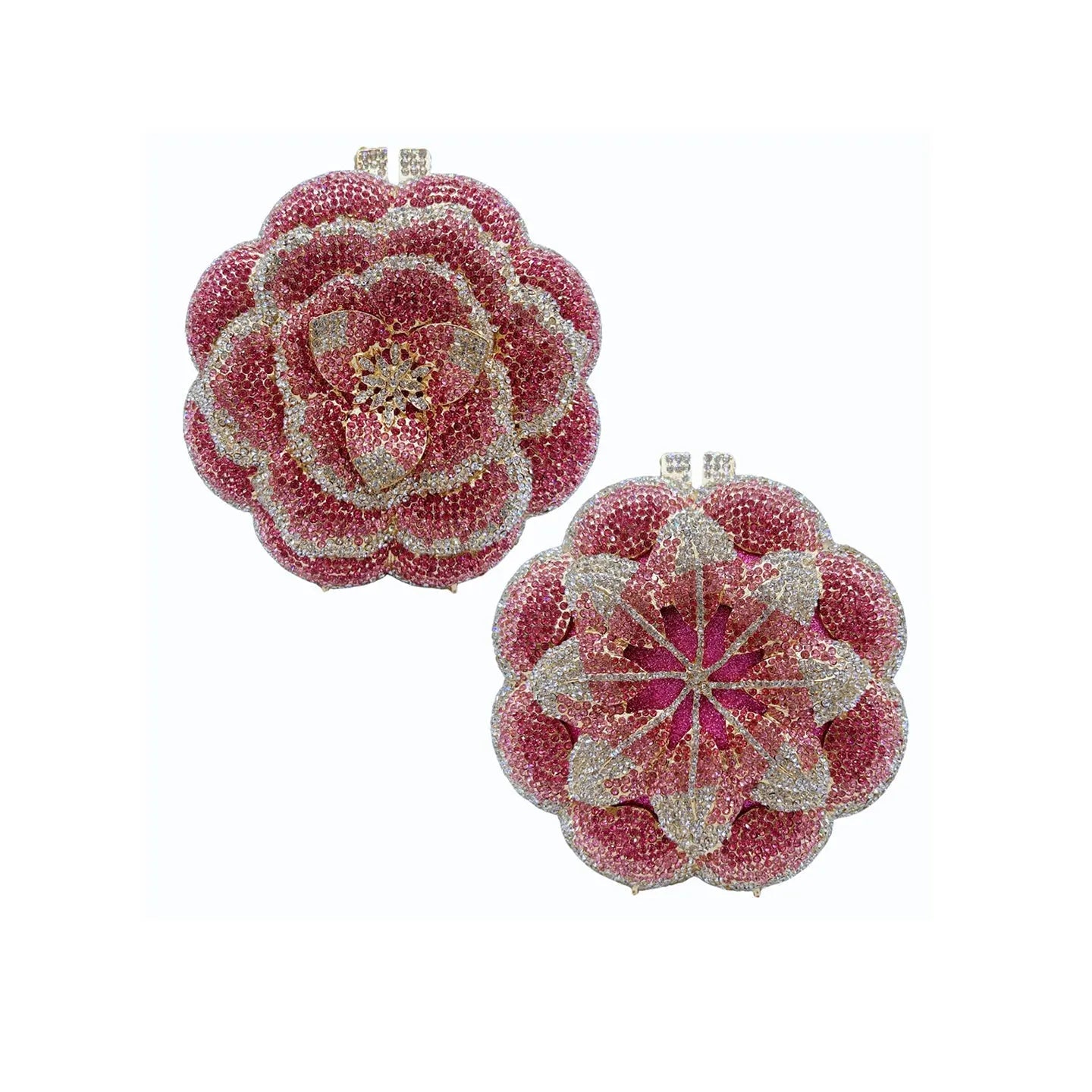 Diamond 3D Flower Clutch Evening Bag HB006