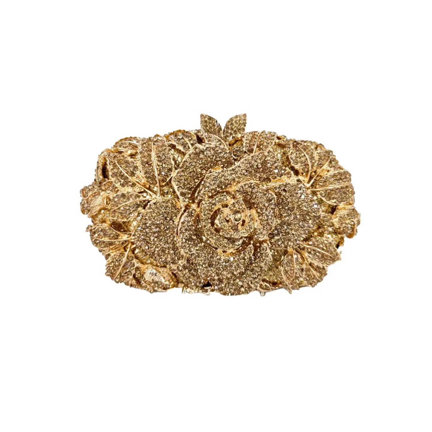 Hollow Rose Diamond Evening Bag Clutch HB010