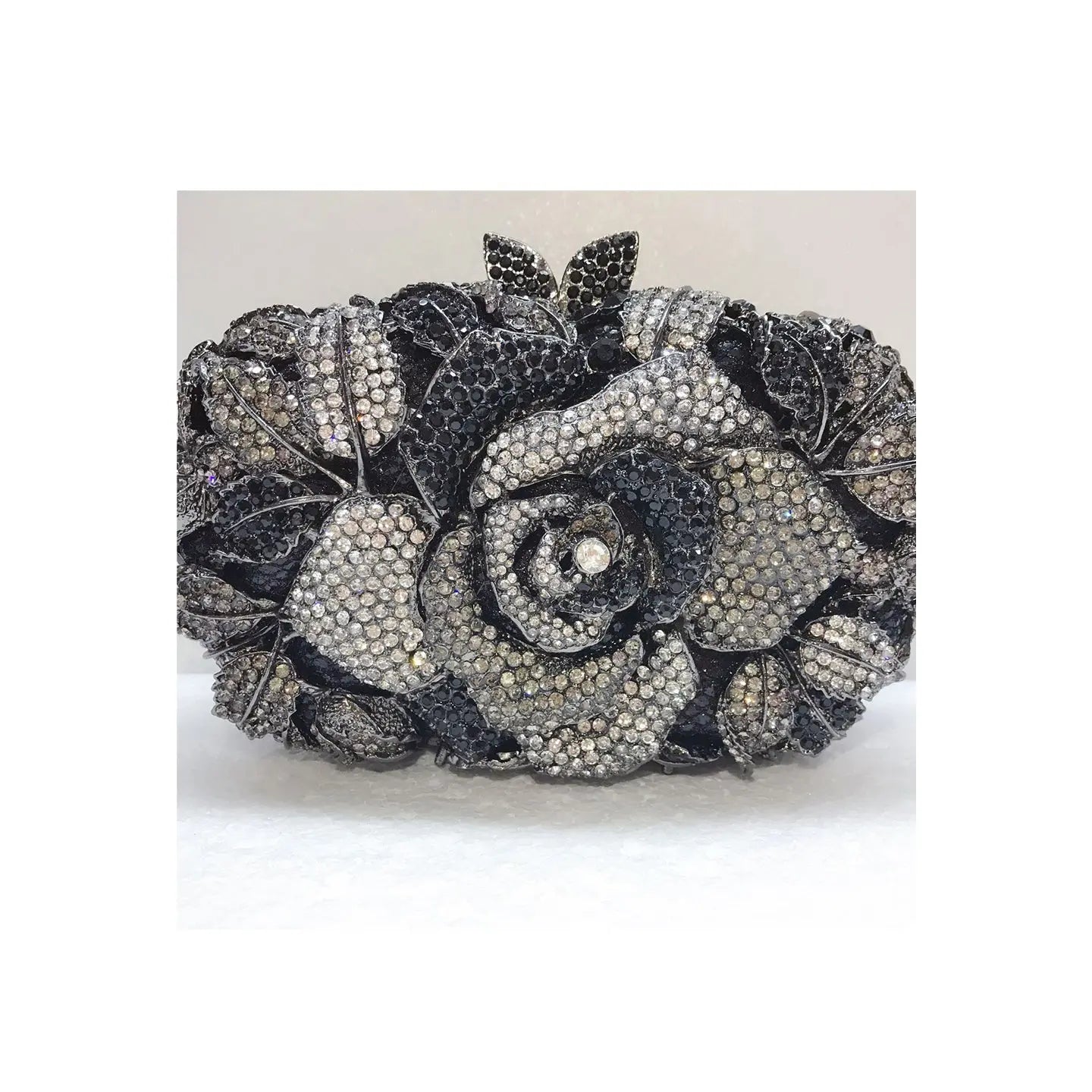 Hollow Rose Diamond Evening Bag Clutch HB010