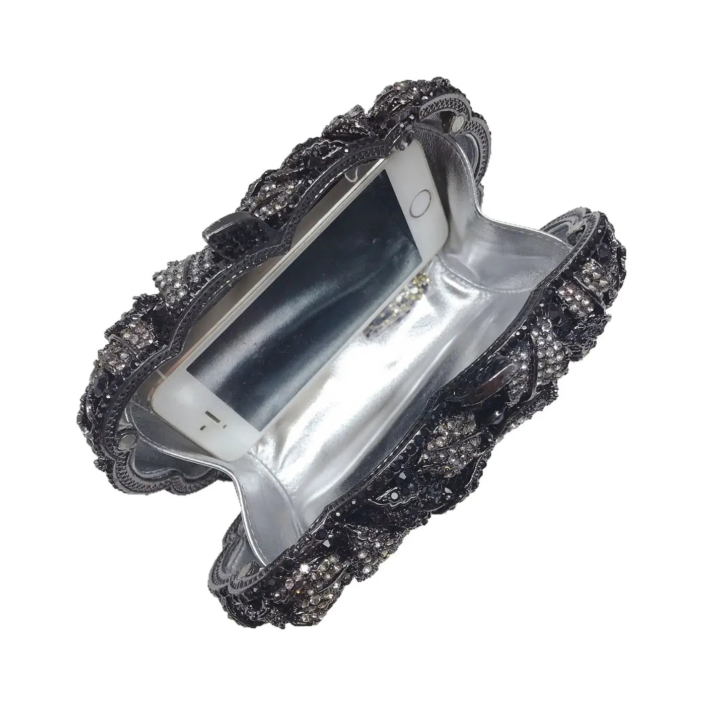 Hollow Rose Diamond Evening Bag Clutch HB010