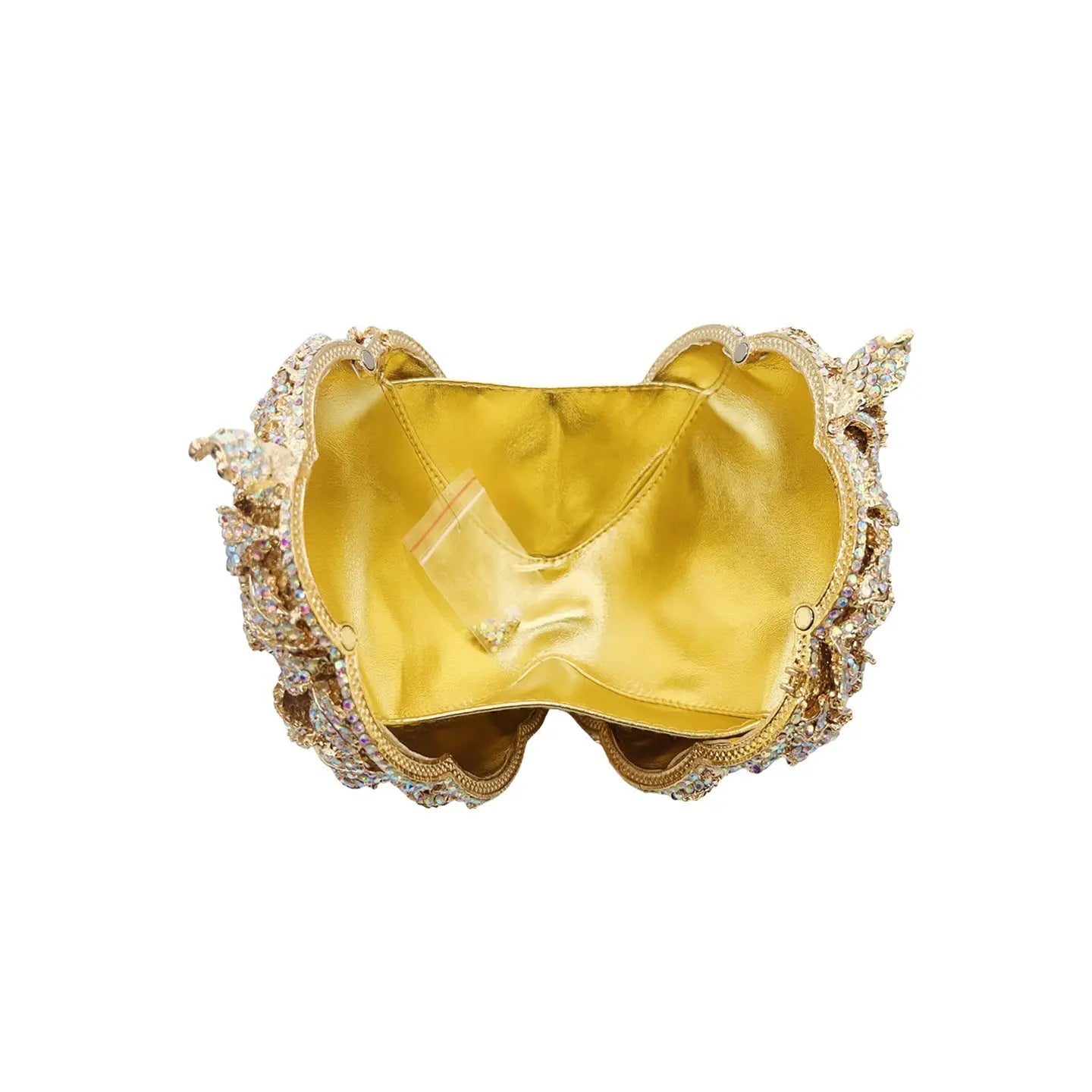 3D Camellia Diamond Evening Clutch HB012