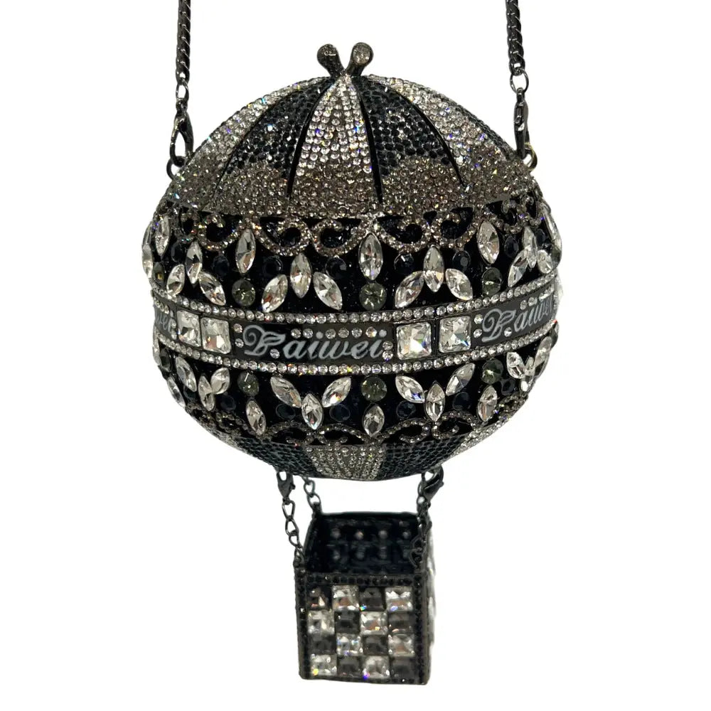 Hot Air Balloon Shaped Crystal Clutch Bag HB030