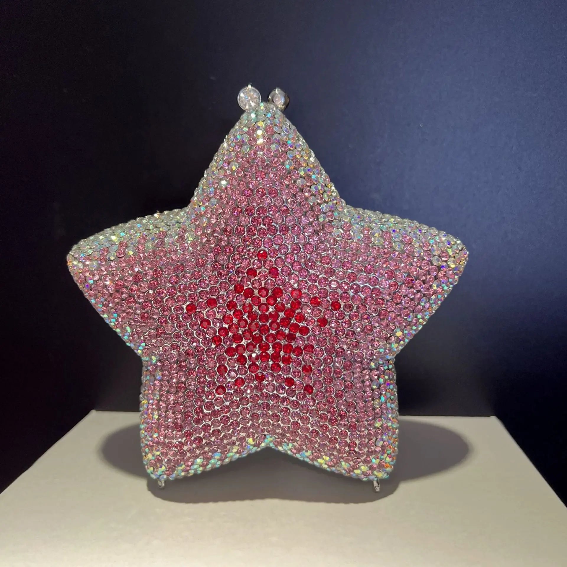 Star Shaped Crystal Evening Clutch Bag HB033