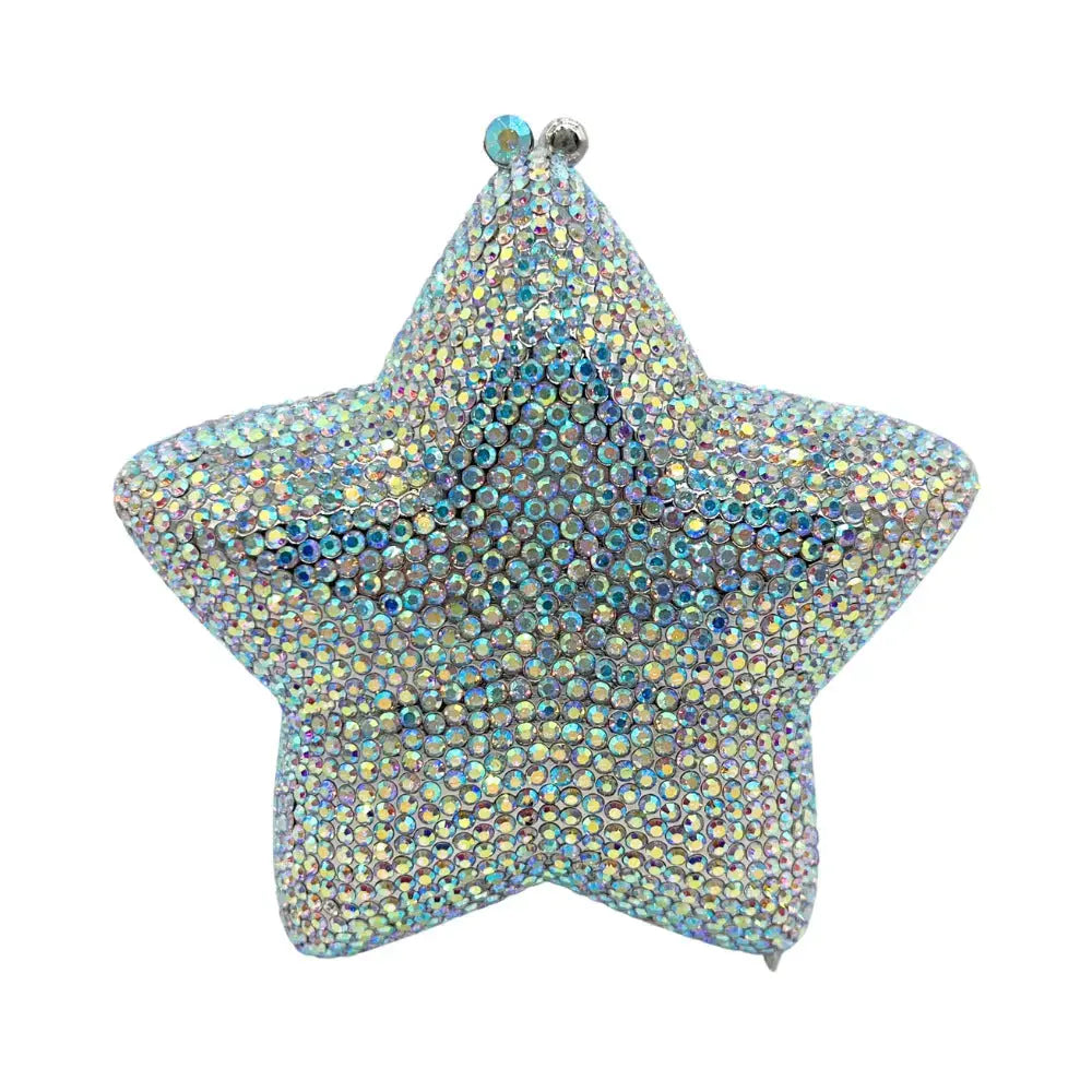 Star Shaped Crystal Evening Clutch Bag HB033