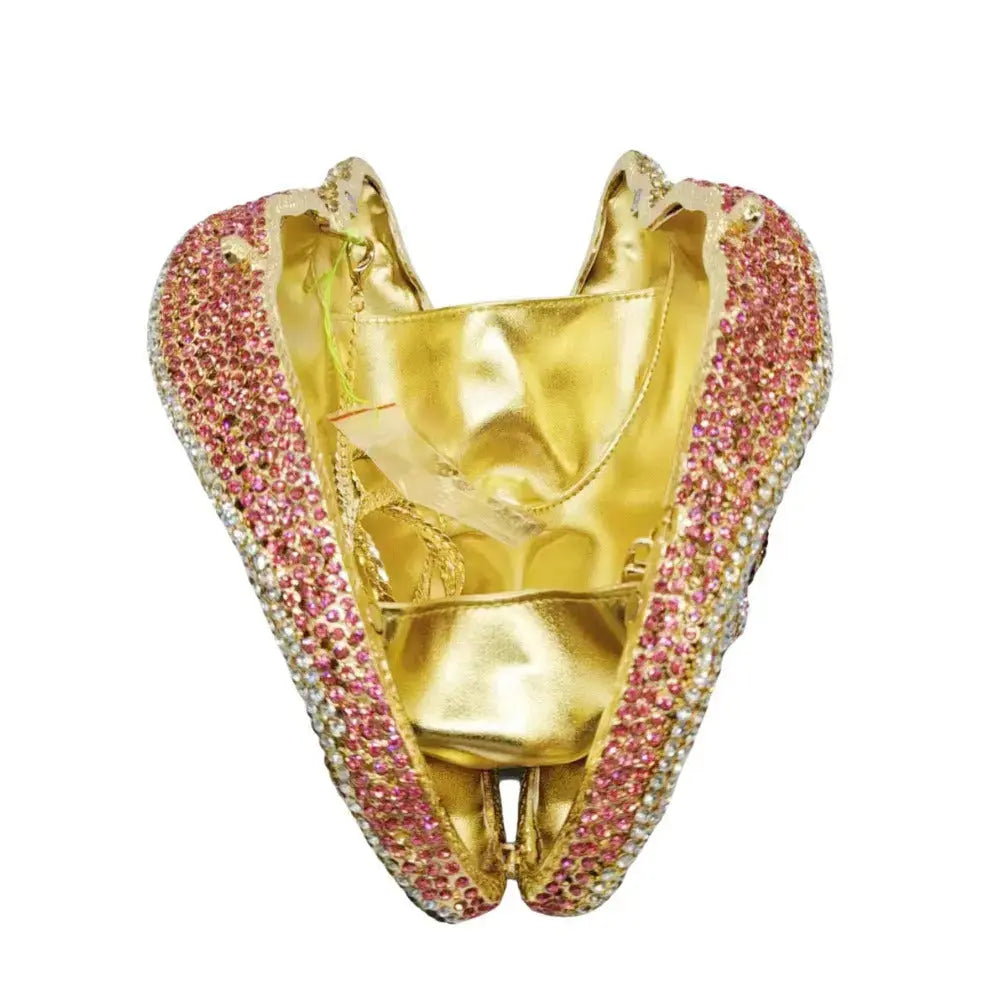 Conch Crystal Evening Clutch Bag HB034