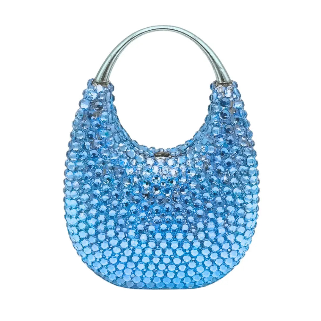 Oval Shaped Diamond Evening Clutch Bag HB035