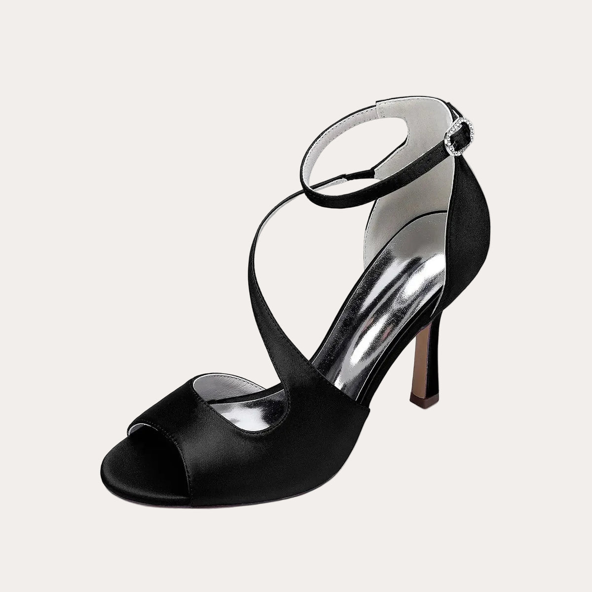 Round-toe Crossbody High Heel with a Single Strap HH021