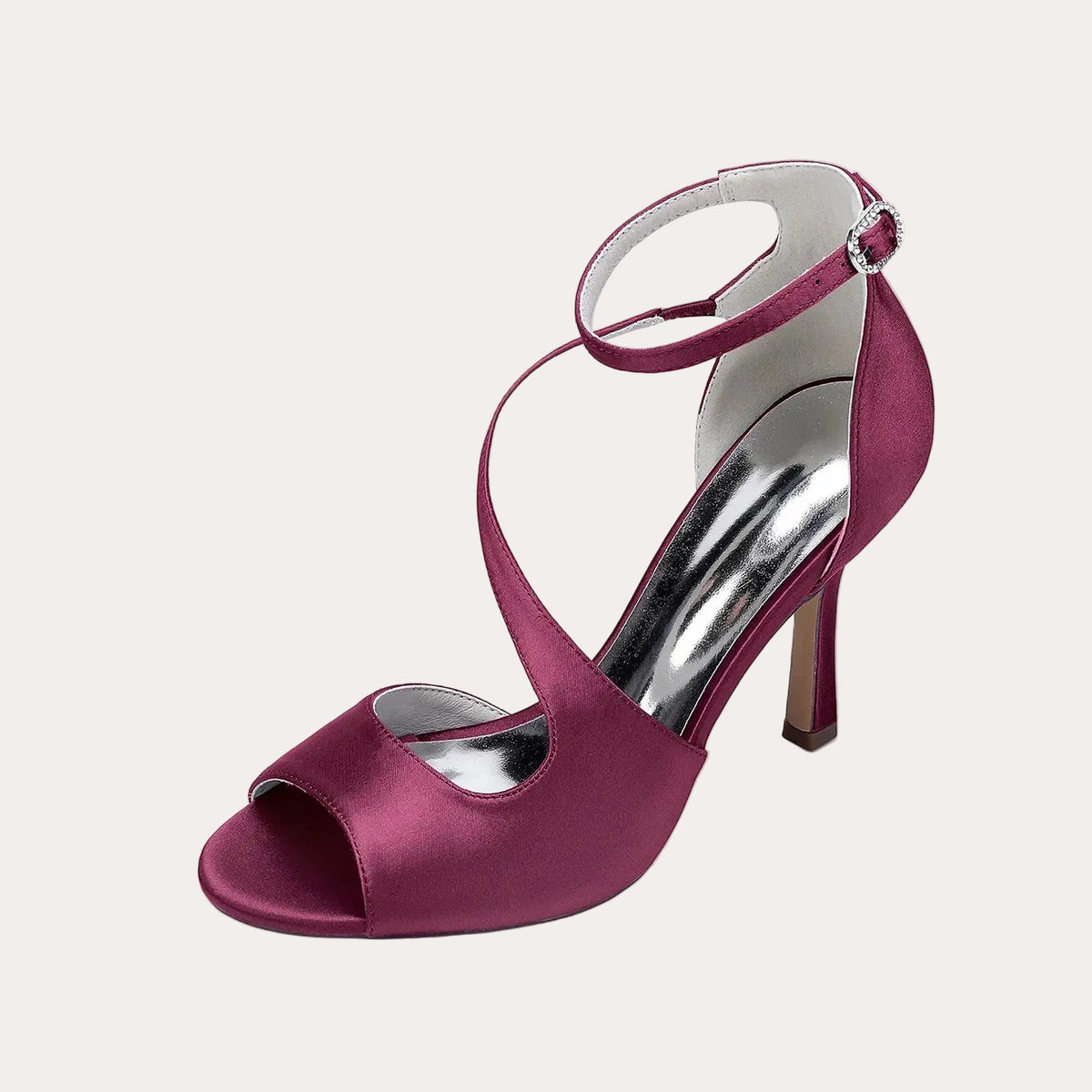 Round-toe Crossbody High Heel with a Single Strap HH021