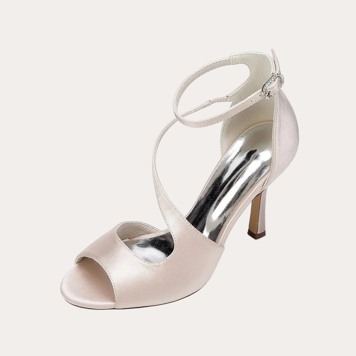 Round-toe Crossbody High Heel with a Single Strap HH021