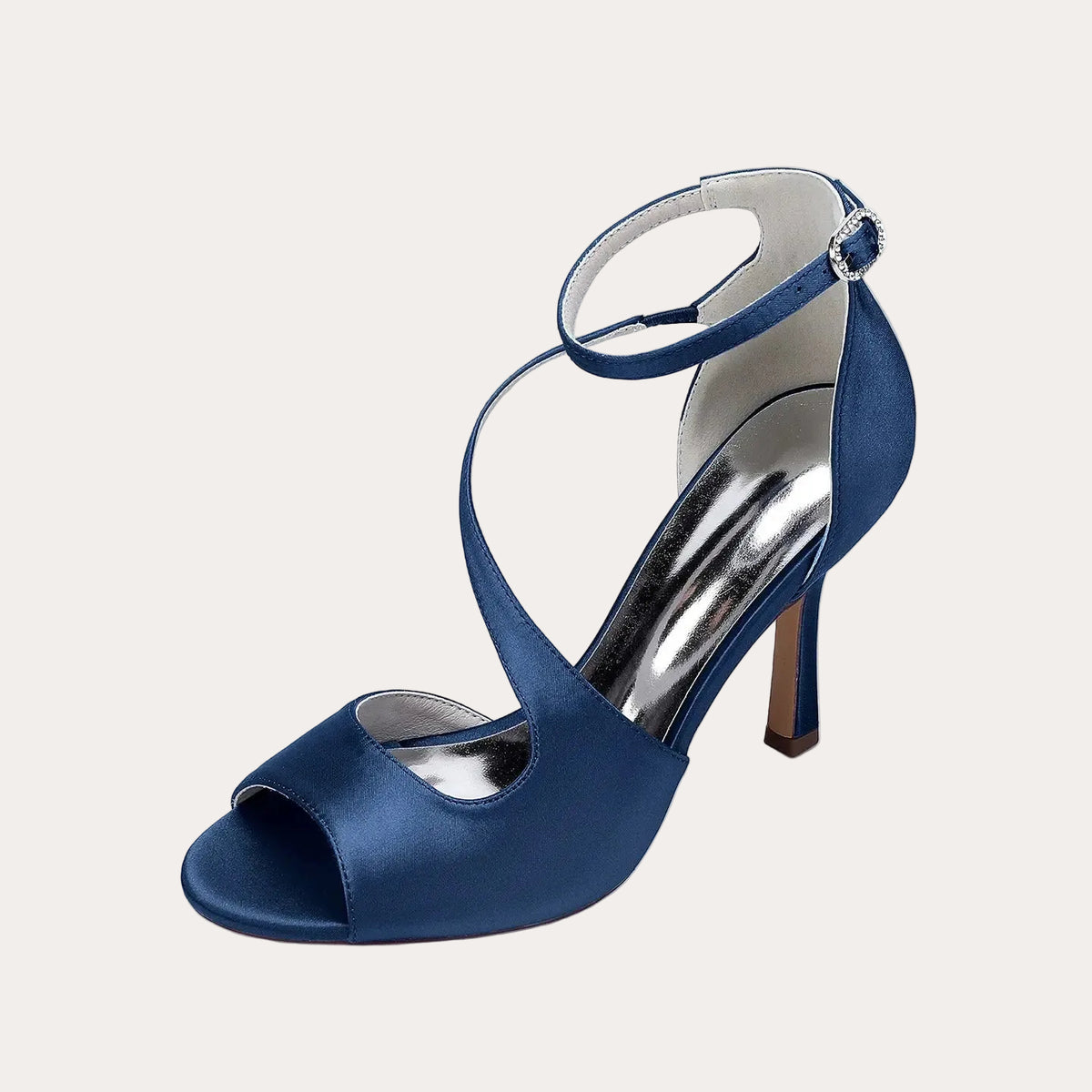 Round-toe Crossbody High Heel with a Single Strap HH021