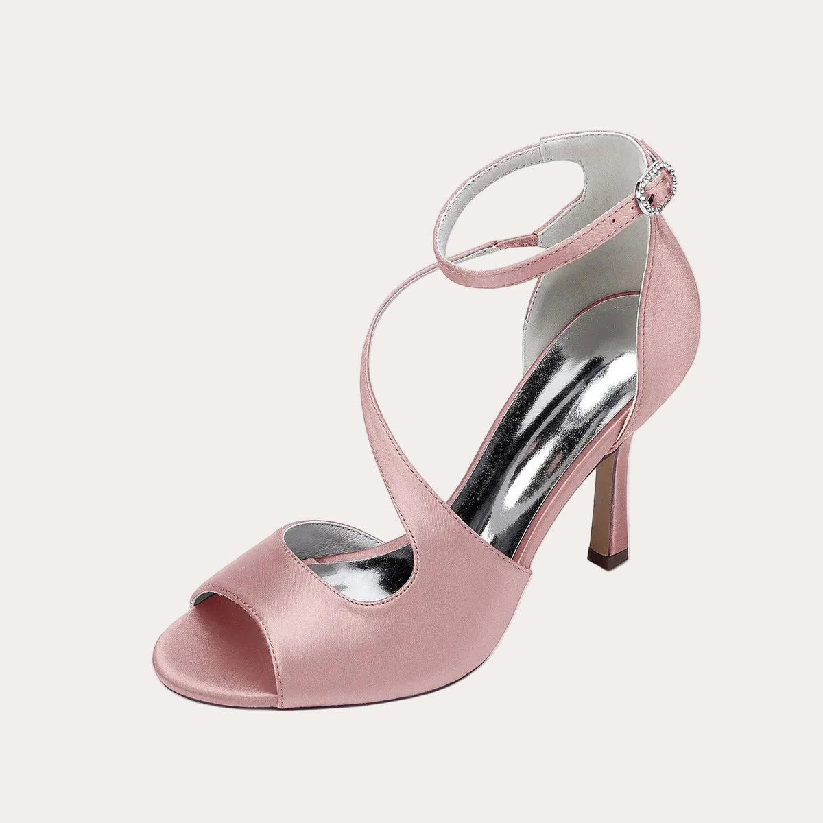 Round-toe Crossbody High Heel with a Single Strap HH021
