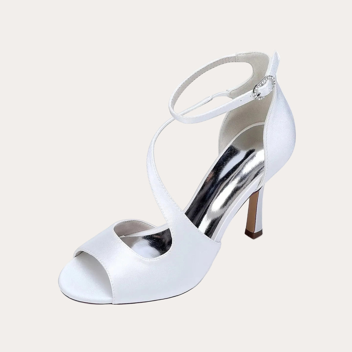 Round-toe Crossbody High Heel with a Single Strap HH021
