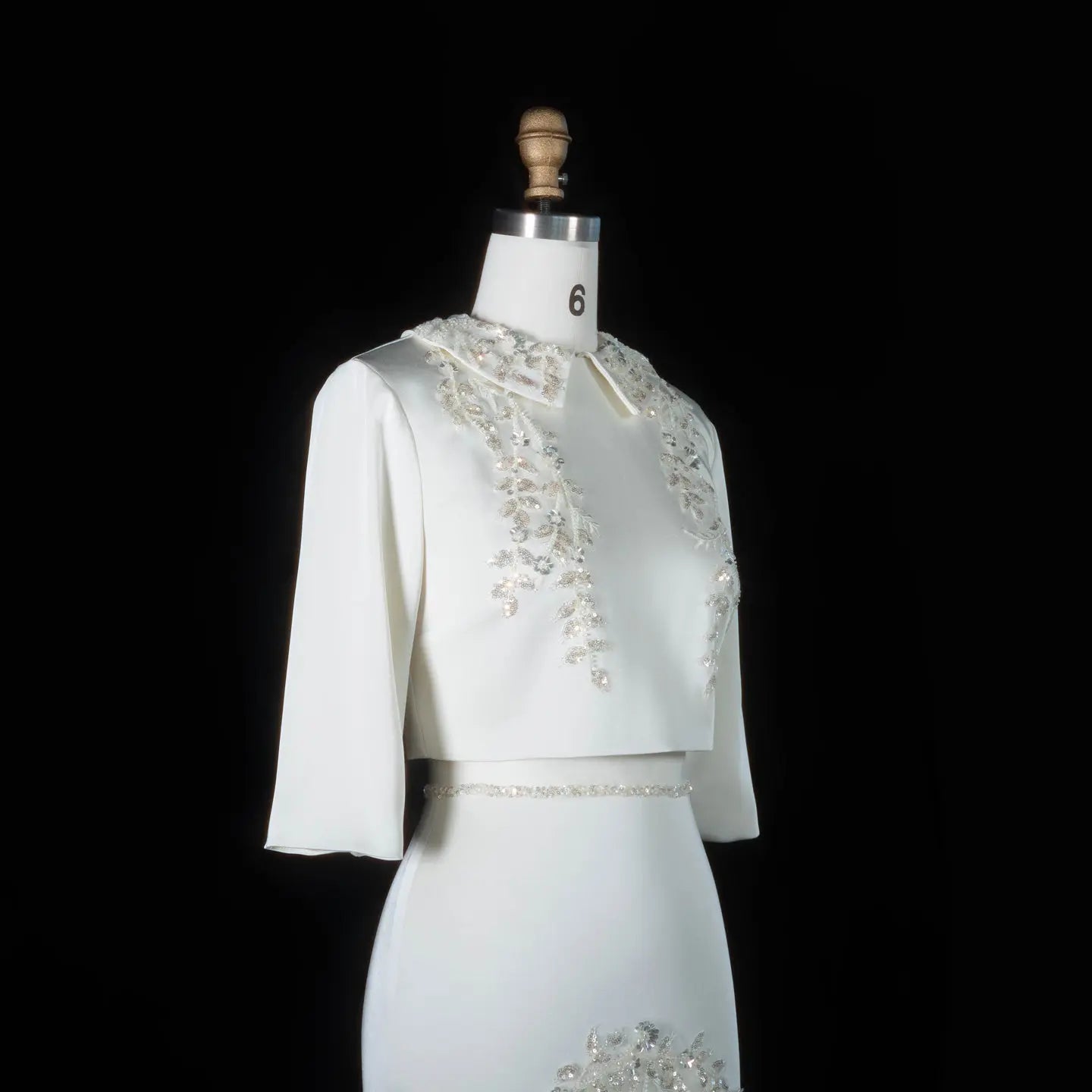 Arabic Beading Two Pieces with Sleeves Evening Dresses SS214