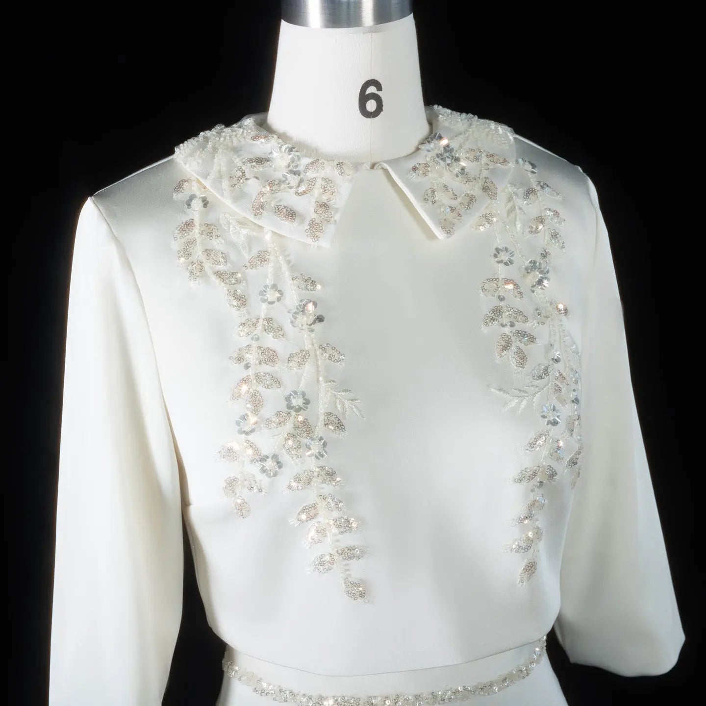 Arabic Beading Two Pieces with Sleeves Evening Dresses SS214