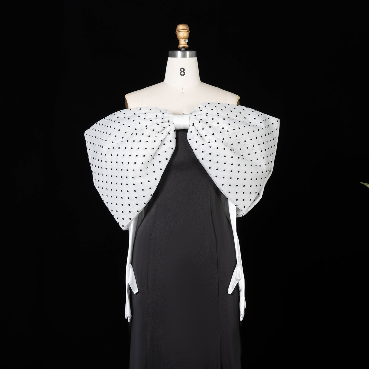 Elegant Off Shoulder Mermaid Evening Dress with Gloves SF138