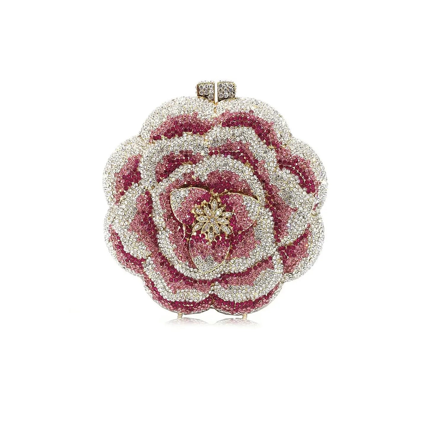 Diamond 3D Flower Clutch Evening Bag HB006