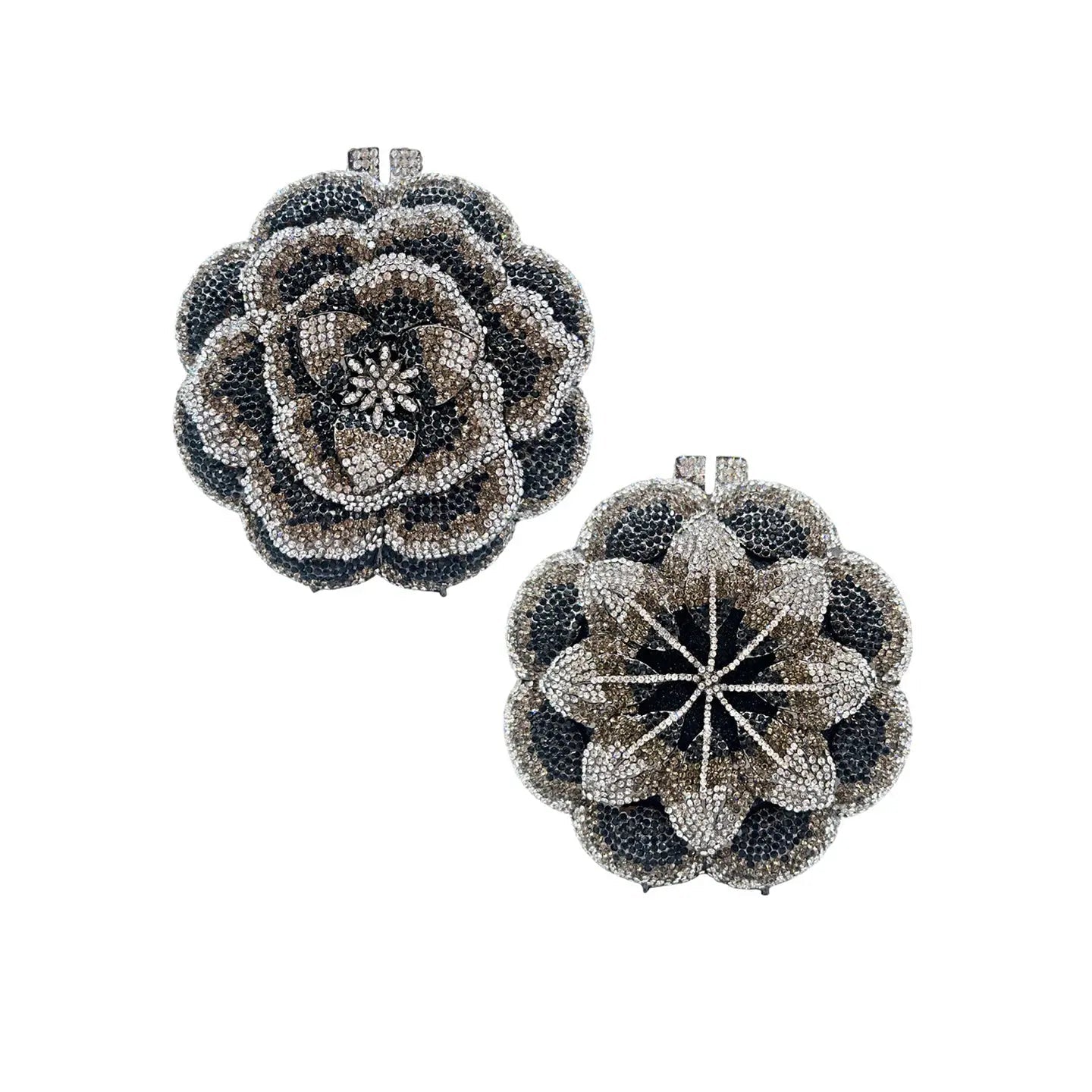 Diamond 3D Flower Clutch Evening Bag HB006