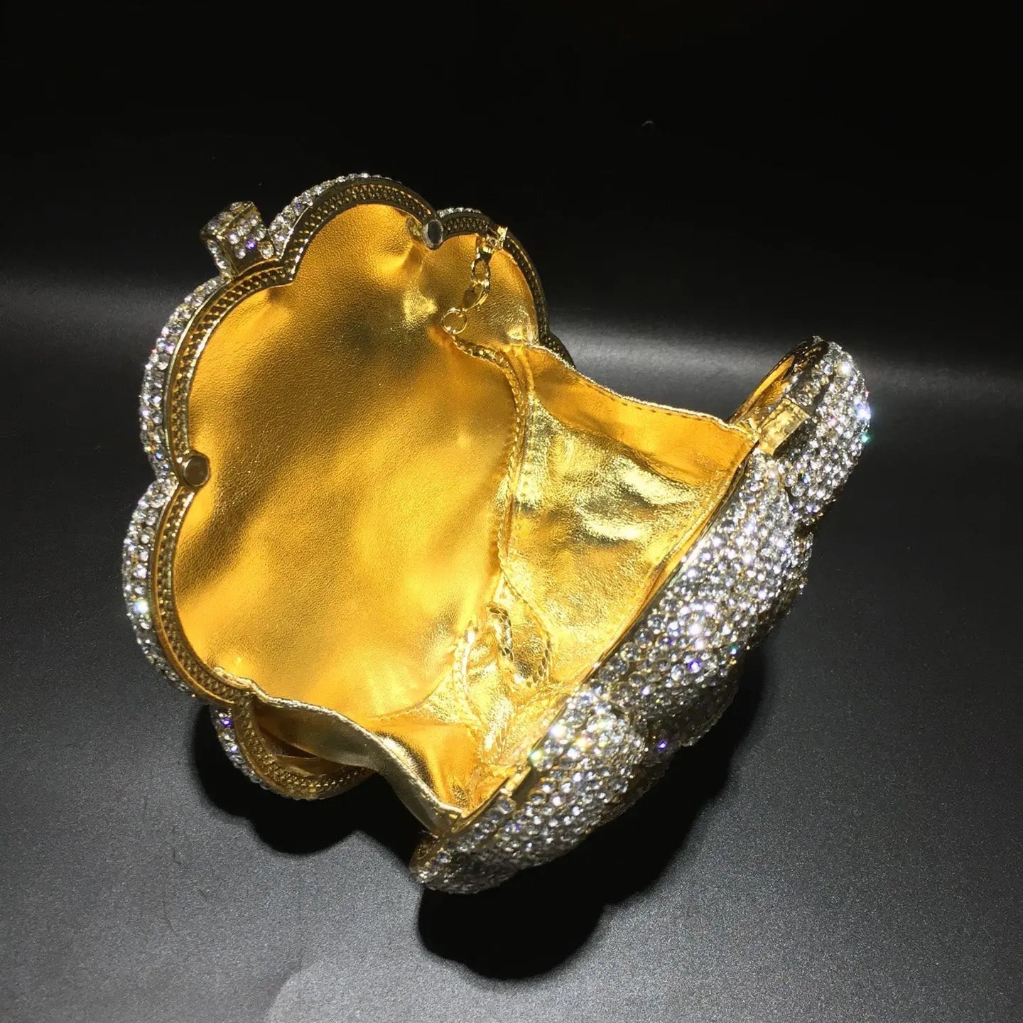 Diamond 3D Flower Clutch Evening Bag HB006