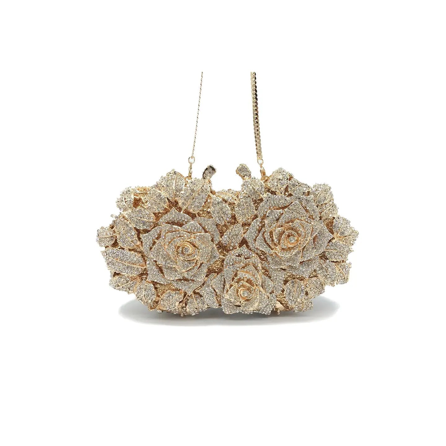 Hollow Rose Diamond Evening Bag Clutch HB007