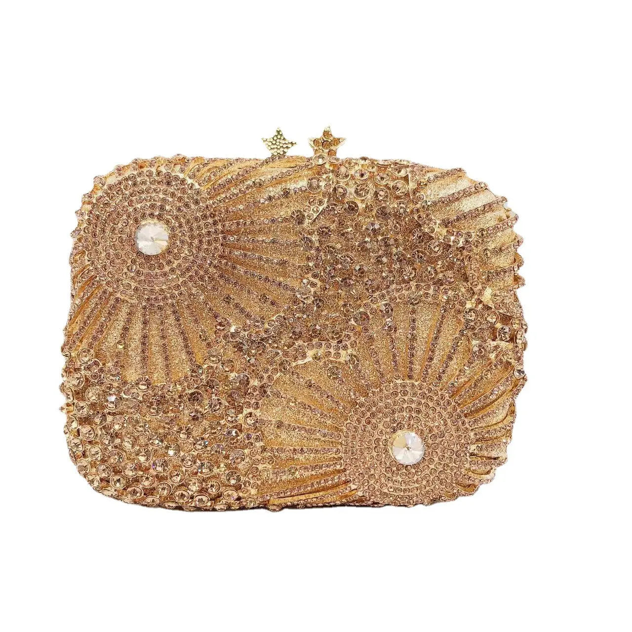 Dazzling Flower Crystal Clutch Bag HB021