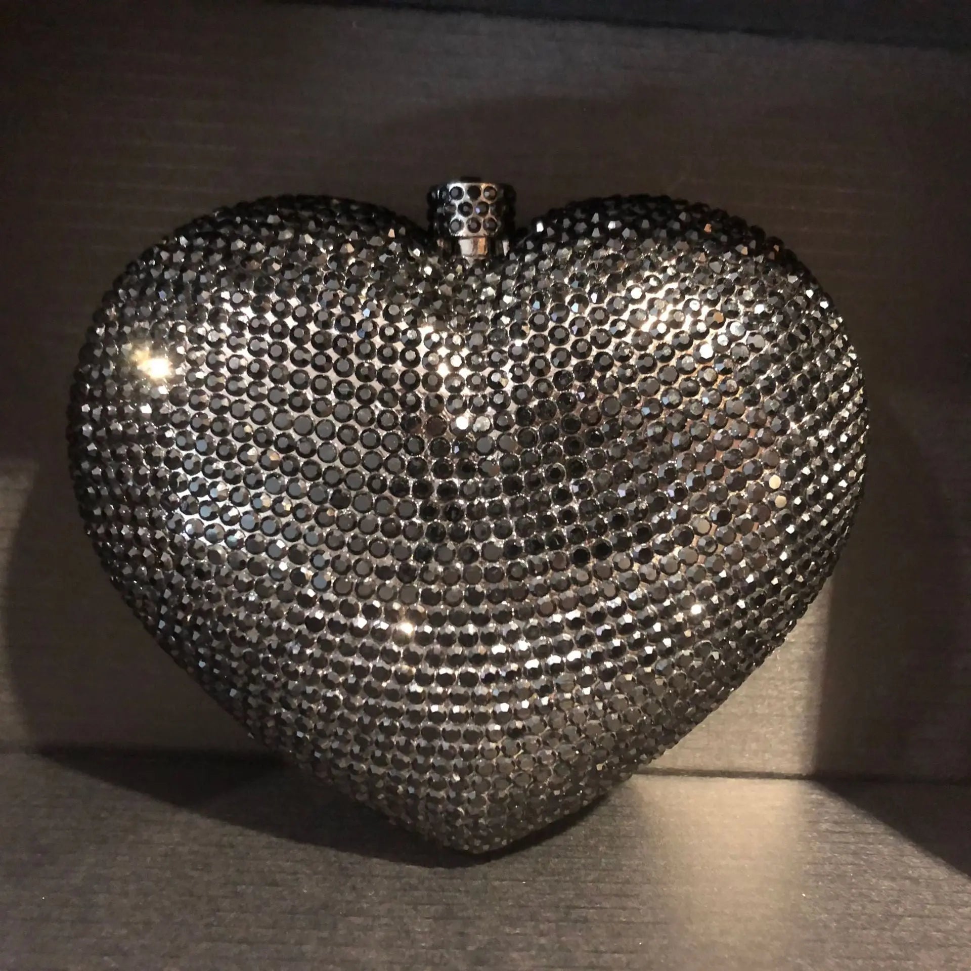 Heart Shaped Crystal Evening Clutch Bag HB027