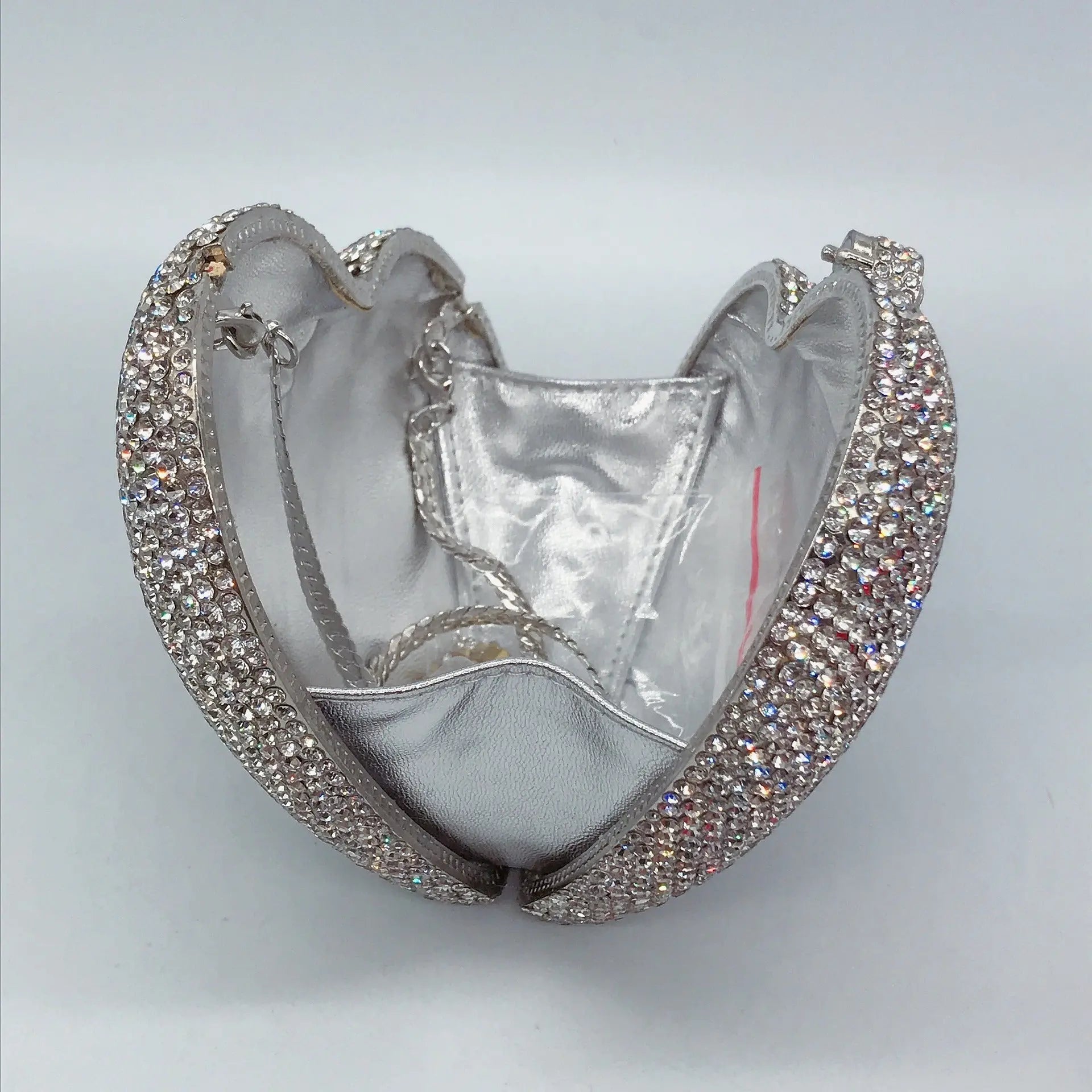 Heart Shaped Crystal Evening Clutch Bag HB027
