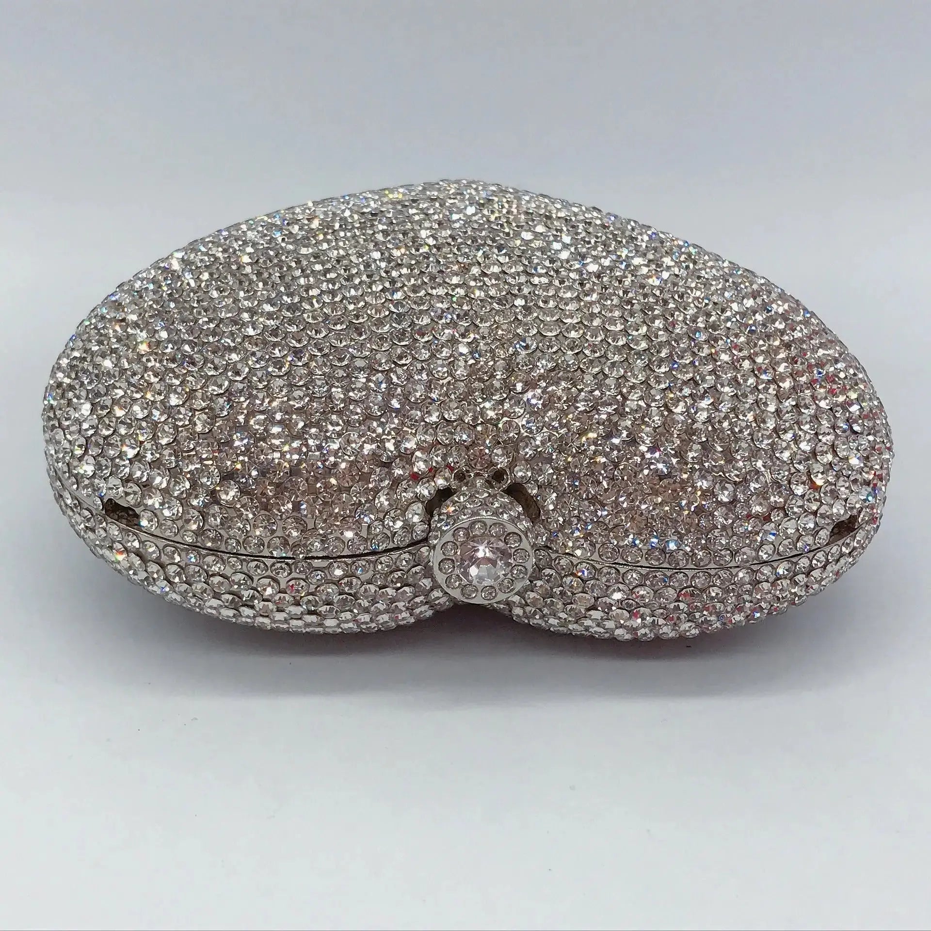 Heart Shaped Crystal Evening Clutch Bag HB027