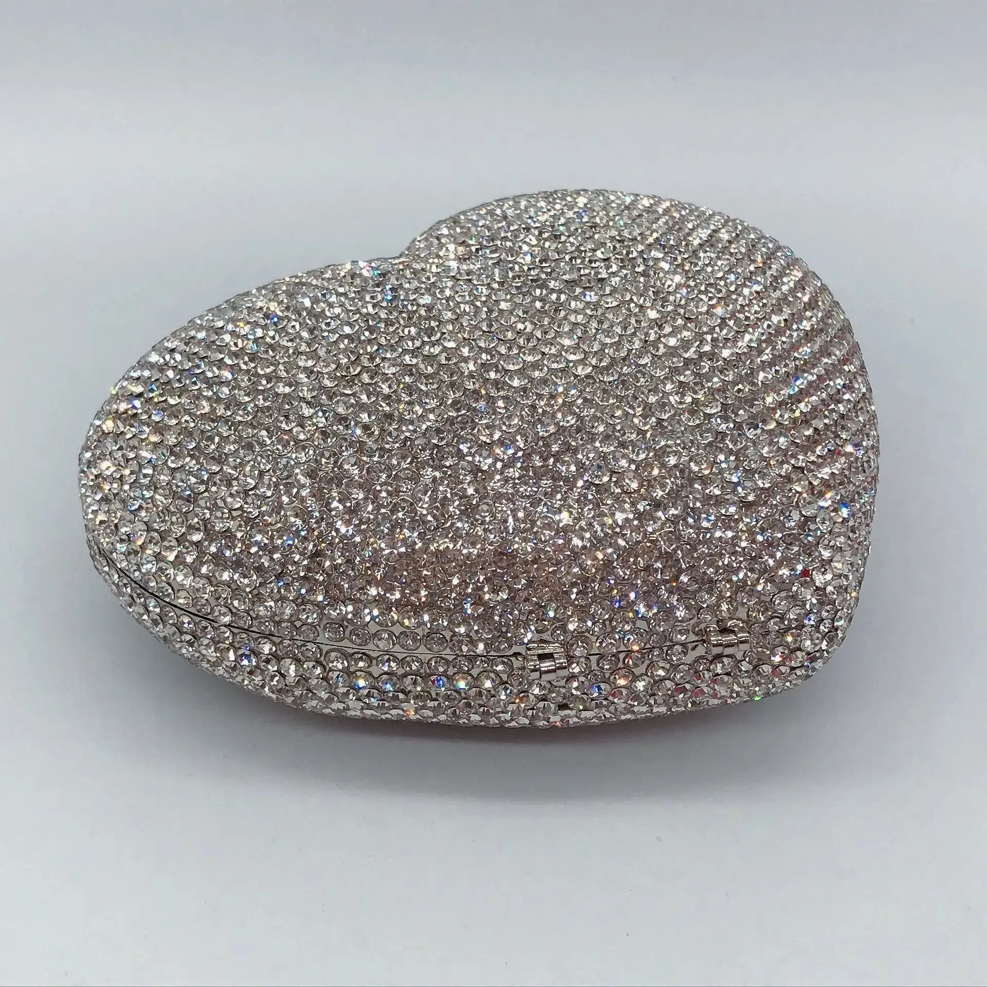 Heart Shaped Crystal Evening Clutch Bag HB027