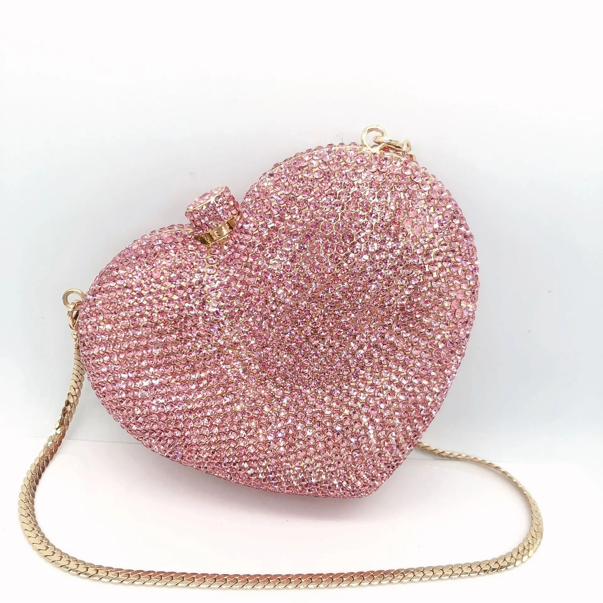 Heart Shaped Crystal Evening Clutch Bag HB027