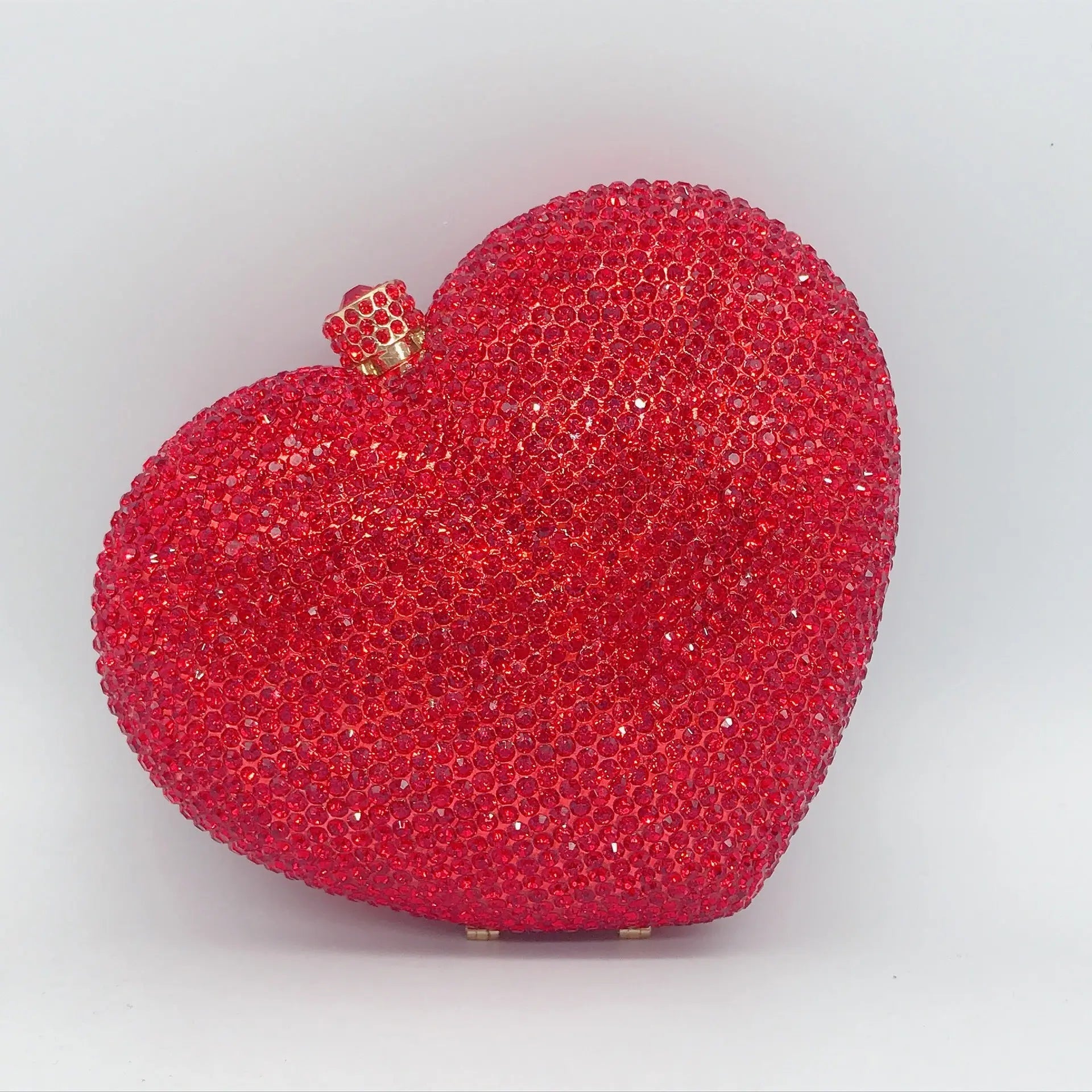 Heart Shaped Crystal Evening Clutch Bag HB027