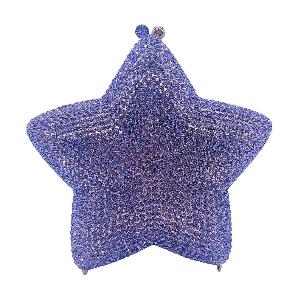 Star Shaped Crystal Evening Clutch Bag HB033