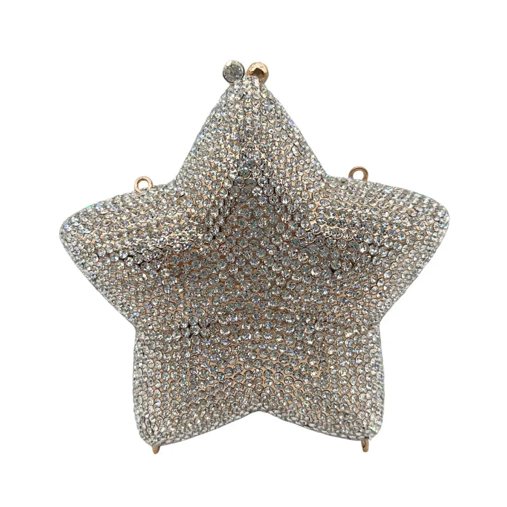 Star Shaped Crystal Evening Clutch Bag HB033
