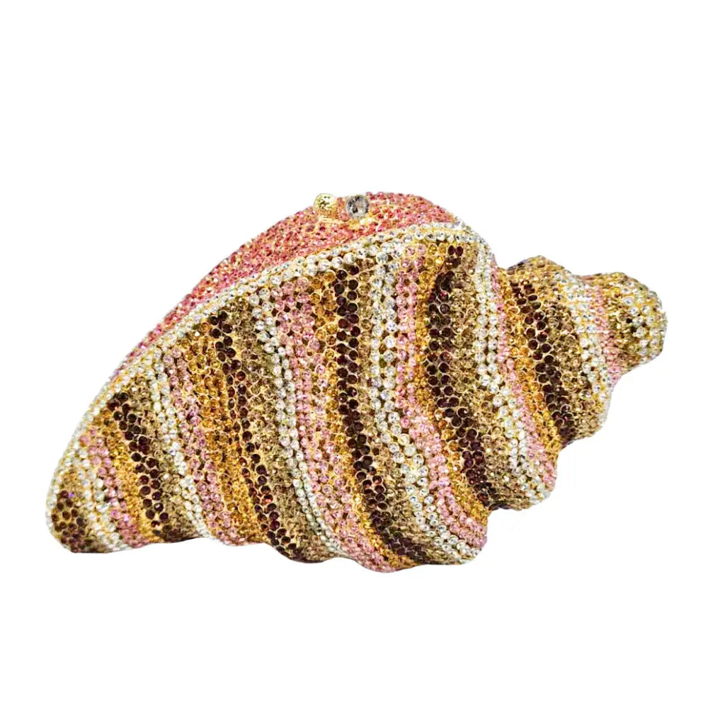 Conch Crystal Evening Clutch Bag HB034