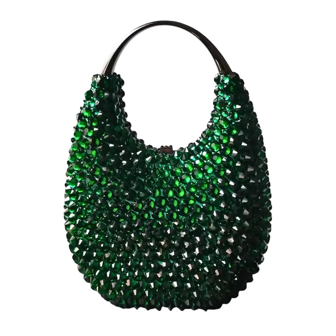 Oval Shaped Diamond Evening Clutch Bag HB035
