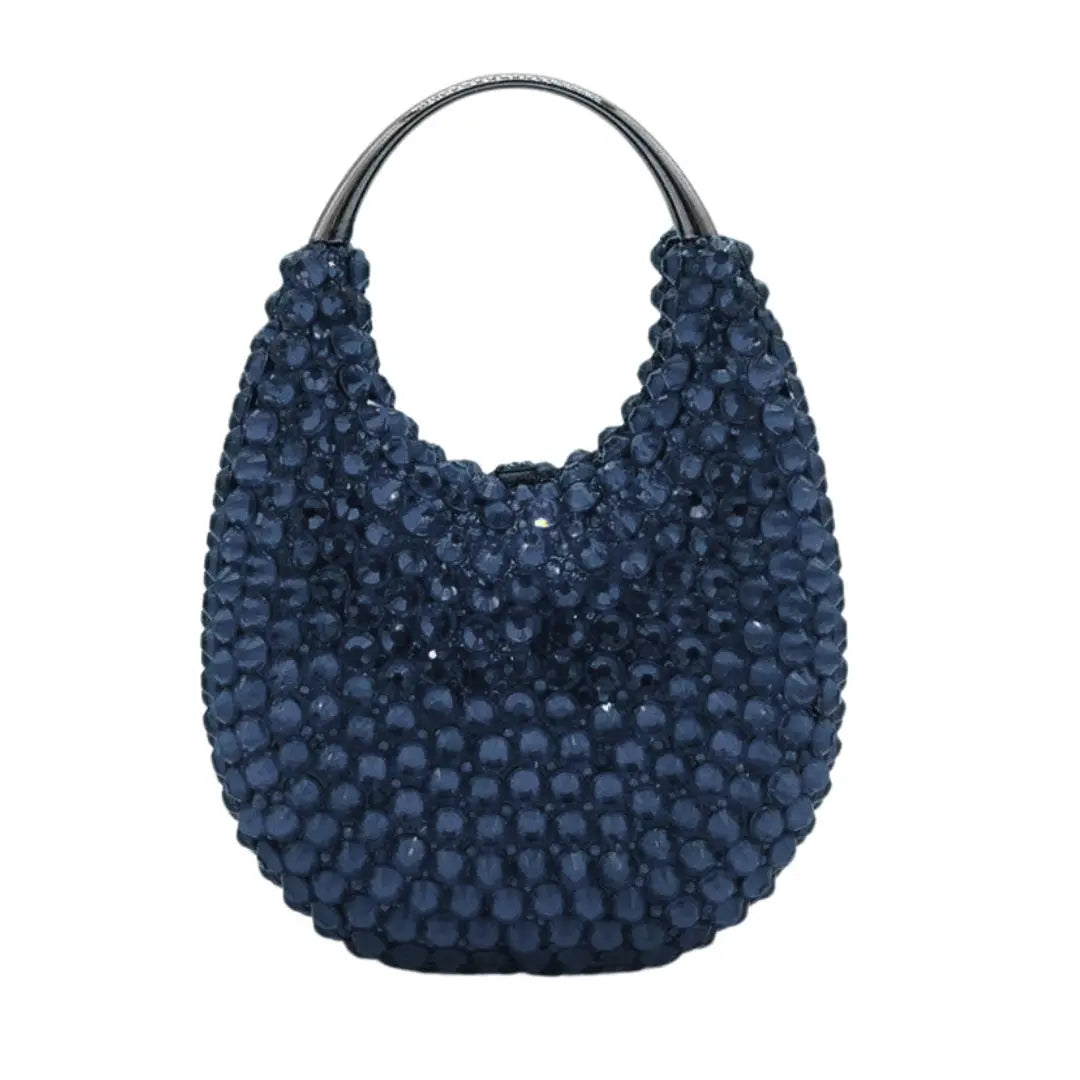 Oval Shaped Diamond Evening Clutch Bag HB035