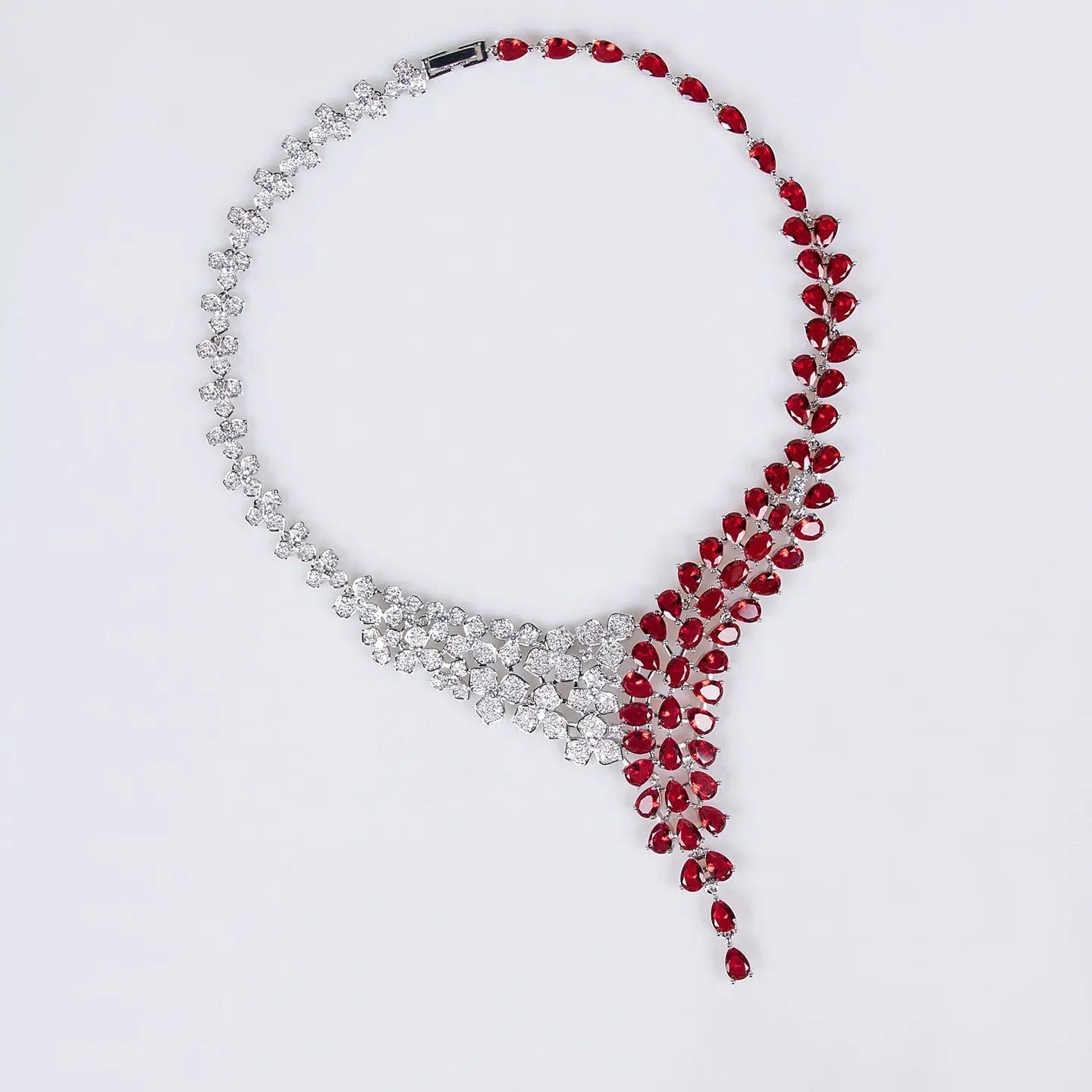 Shining Simple Necklace Earrings Jewelry Set JW020
