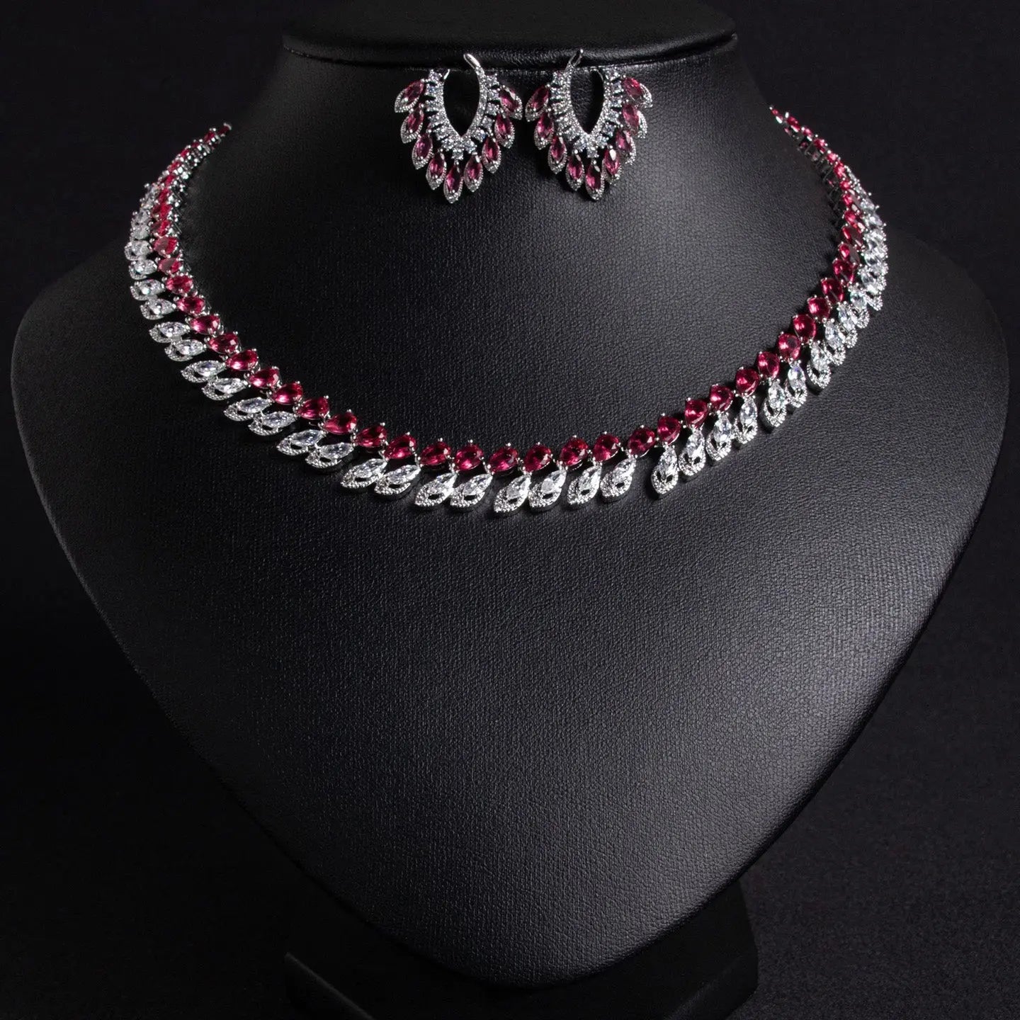 Fashionable Simple Necklace Set with Copper JW026